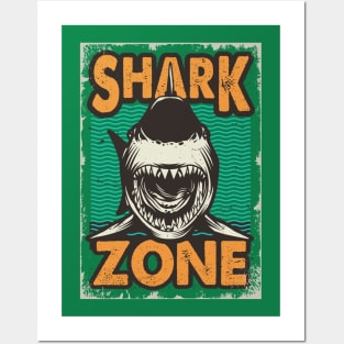 Shark Zone Posters and Art